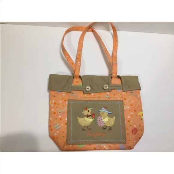 Longaberger Easter Fields Spring Chick Tote bag - Picture 1 of 8